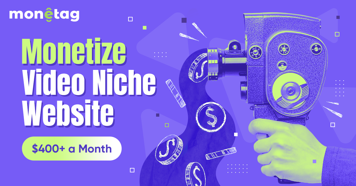 monetize video niche website